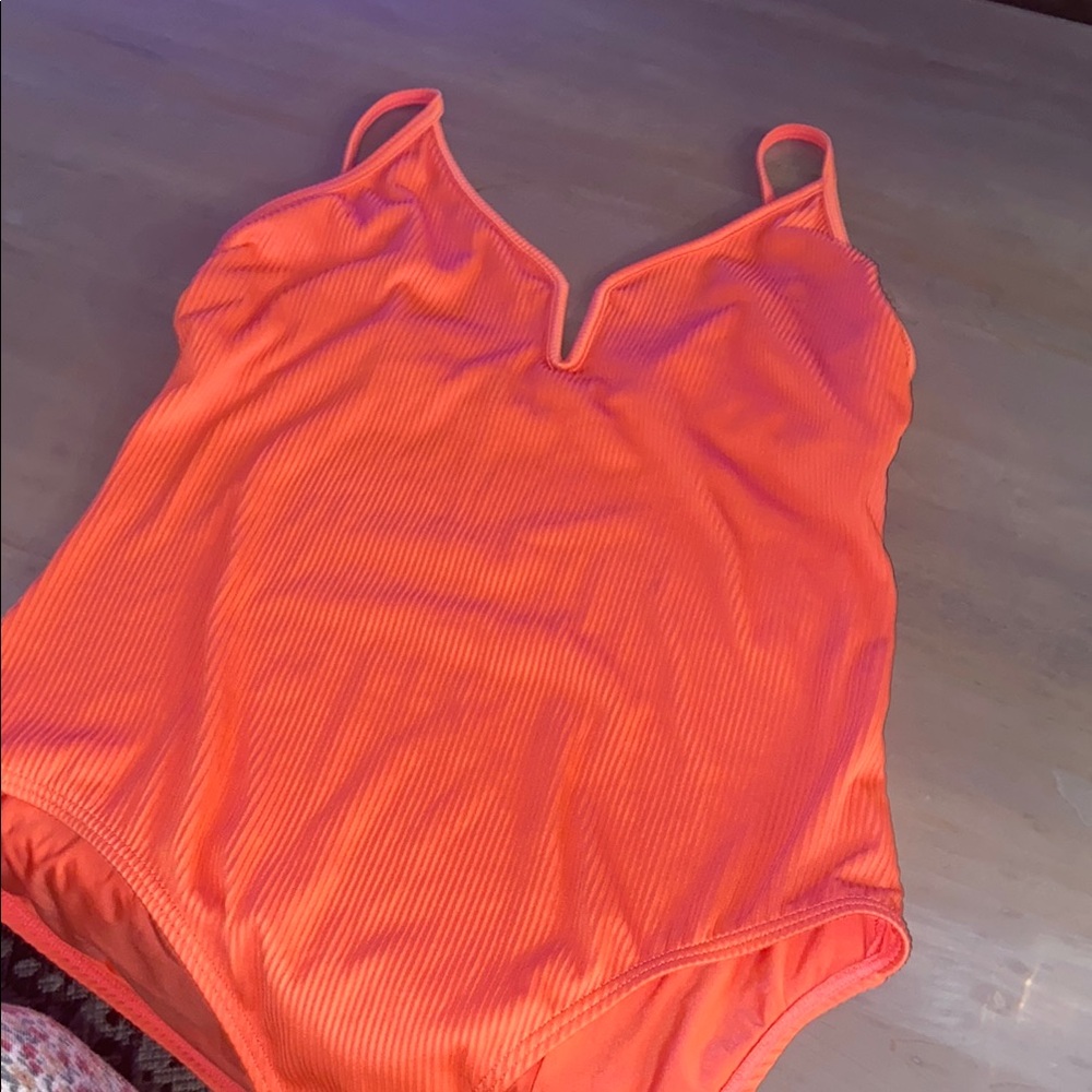 Orange One Piece Swimsuit